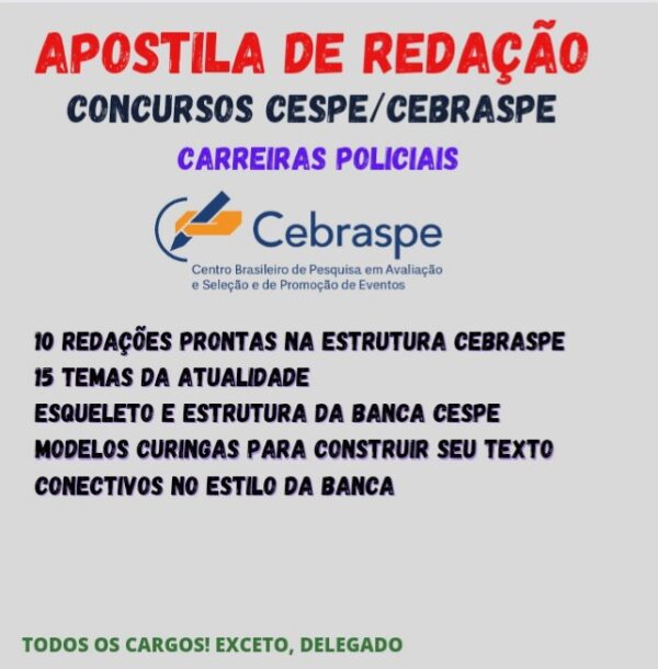 Apostila CEBRASPE - Carreira Policial