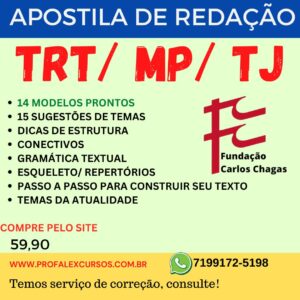 APOSTILA DE REDAÇÃO - TRT/ MP/ TJ - FCC