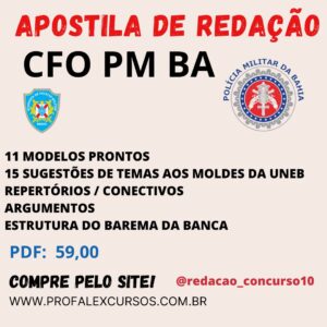 Esqueleto de Redação PMBA - Material para Concursos