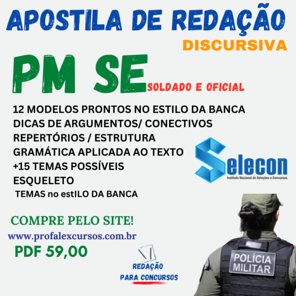 PM- SE- APOSTILA DE REDAÇÃO DISCURSIVA