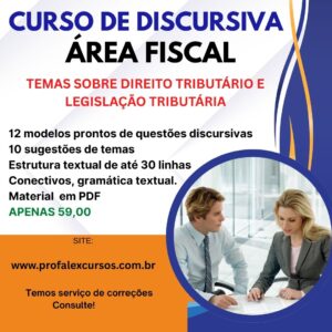 CURSO DE DISCURSIVA- ÁREA FISCAL