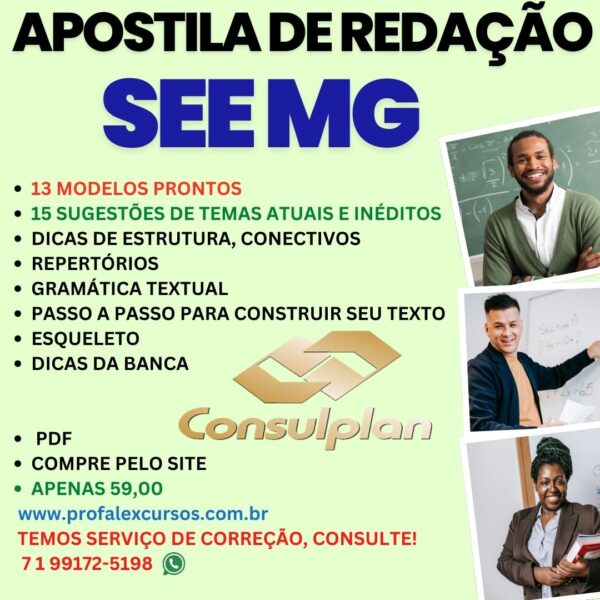 SEE MG- APOSTILA DE REDAÇÃO