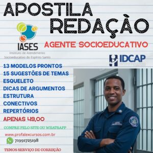 IASES- AGENTE SOCIOEDUCATIVO- APOSTILA DE REDAÇÃO