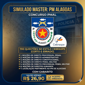 SIMULADO PMAL- 700 QUESTÕES