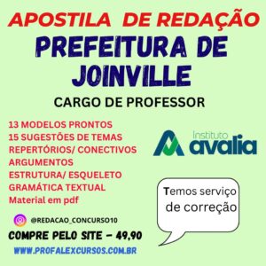 JOINVILLE- CARGO DE PROFESSOR