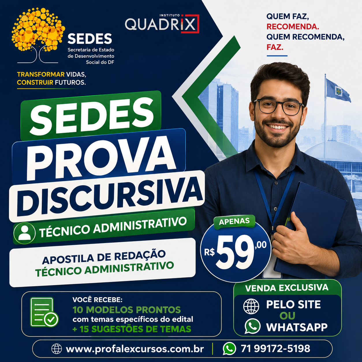SEDES- TÉCNICO ADMINISTRATIVO- REDAÇÃO DISCURSIVA