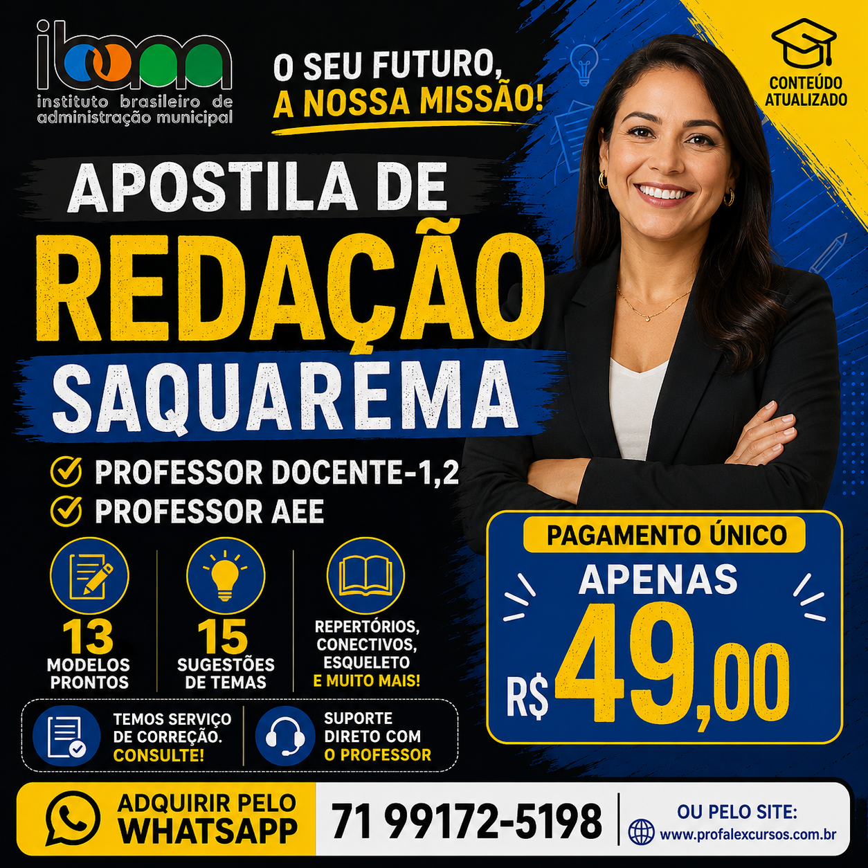 SAQUAREMA- APOSTILA DE REDAÇÃO