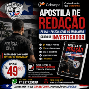 PC MA- APOSTILA DE REDAÇÃO- INVESTIGADOR