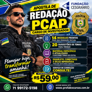 PCAP- INVESTIGADOR- APOSTILA DE REDAÇÃO