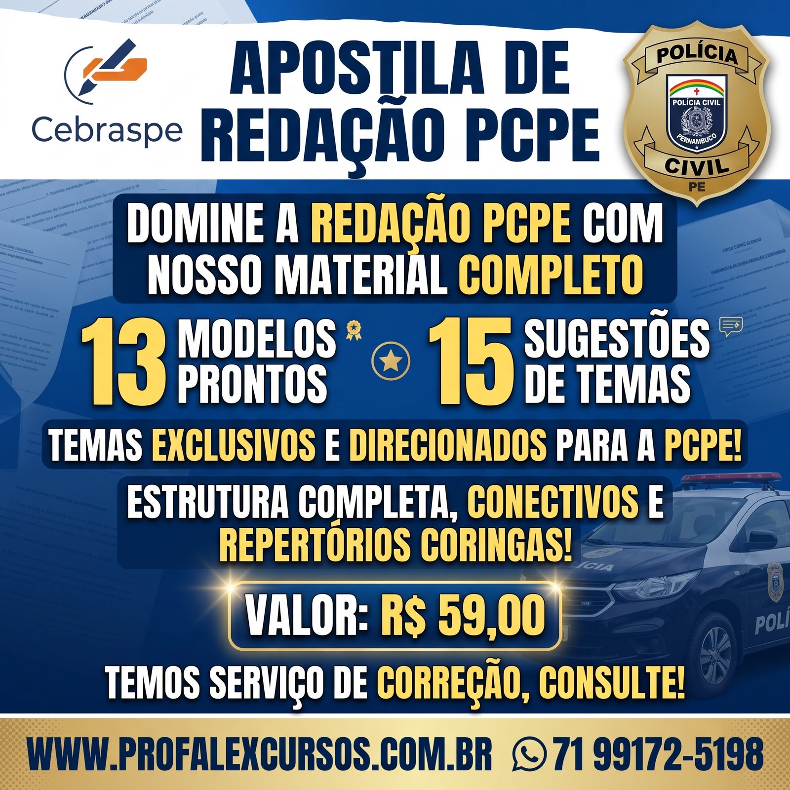 PCPE- APOSTILA DE REDAÇÃO